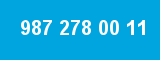 987 278 00 11